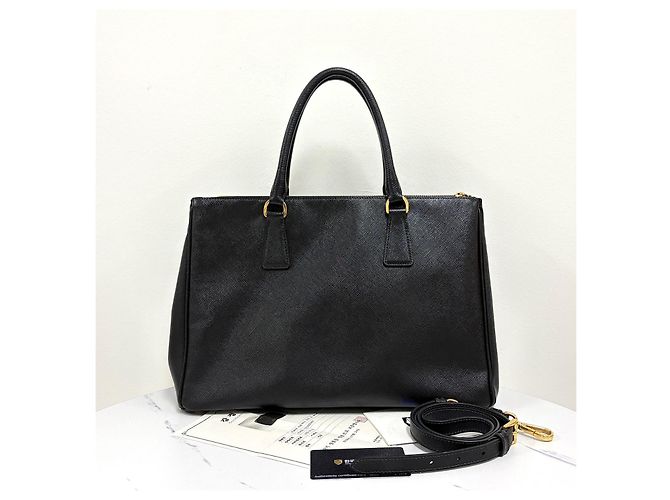 Prada Borsa Tote Saffiano Lux Nera Nero - vista 5
