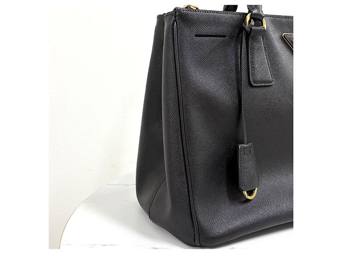 Prada Borsa Tote Saffiano Lux Nera Nero - vista 8