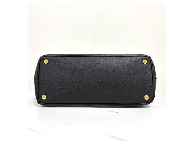 Prada Borsa Tote Saffiano Lux Nera Nero - vista 9