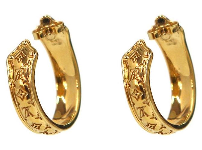 Louis Vuitton Nanogram Gold Ohrringe Golden - Ansicht 3