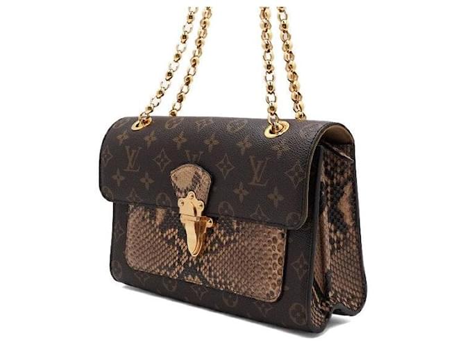 Louis Vuitton Borsa a tracolla e crossbody Monogram Python Victorie Flap Gold Chain Multicolore - vista 2