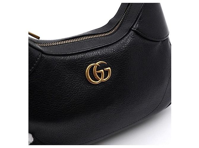 Gucci Borsa Tote e Borsa a Tracolla Aphrodite Small con Catena Dorata Nero - vista 9
