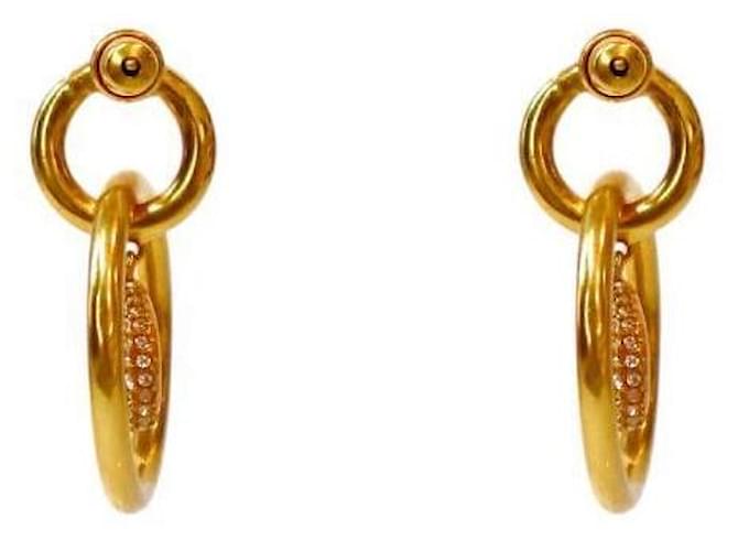 Dior Orecchini in cristallo dorato D'oro - vista 3