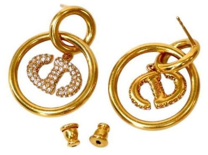 Dior Orecchini in cristallo dorato D'oro - vista 4