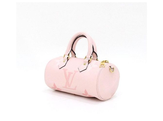 Louis Vuitton Borsa a mano e a tracolla Monogram Empreinte Papillon BB Rosa - vista 3