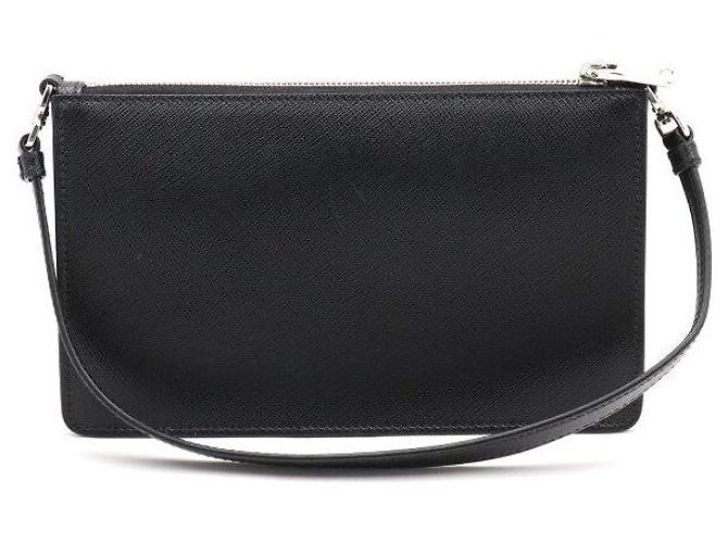 Prada Mini borsa a tracolla in pelle Saffiano nera - vista 4