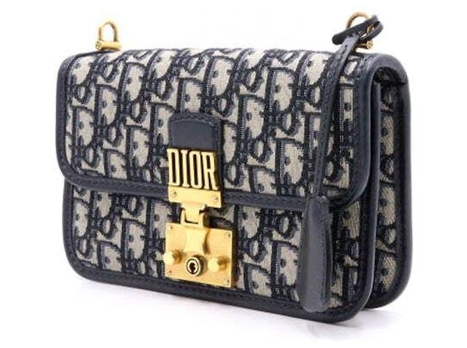 Dior Borsa a tracolla Addict in jacquard Oblique - vista 3