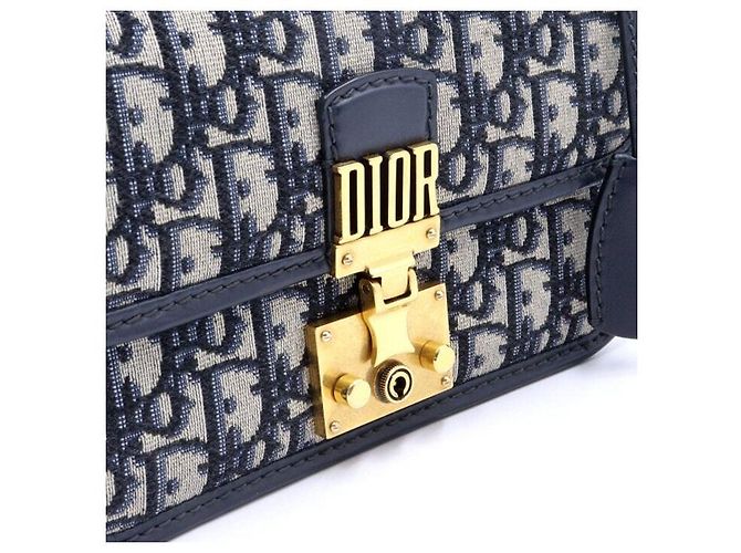 Dior Borsa a tracolla Addict in jacquard Oblique - vista 4