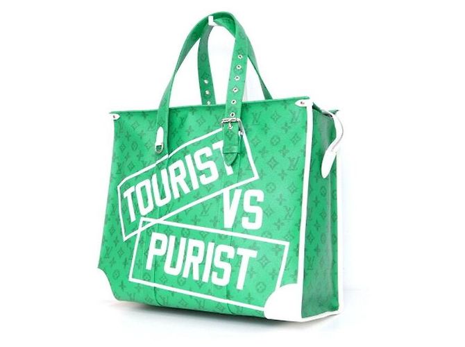 Louis Vuitton Monogram Canvas Shopper mit Reißverschluss Grün - Ansicht 2