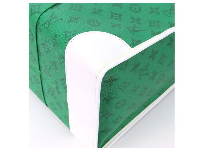 Louis Vuitton Monogram Canvas Shopper mit Reißverschluss Grün - Ansicht 5
