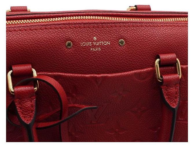 Louis Vuitton Borsa Tote e Borsa a Tracolla Speedy in Empreinte rossa Rosso - vista 11