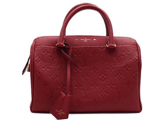 Louis Vuitton Borsa Tote e Borsa a Tracolla Speedy in Empreinte rossa Rosso - vista 2