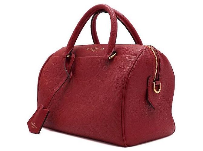 Louis Vuitton Borsa Tote e Borsa a Tracolla Speedy in Empreinte rossa Rosso - vista 3