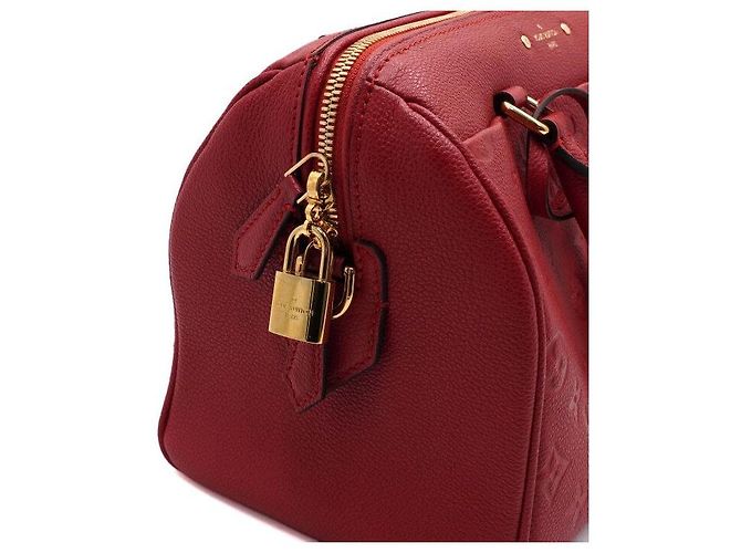 Louis Vuitton Borsa Tote e Borsa a Tracolla Speedy in Empreinte rossa Rosso - vista 9