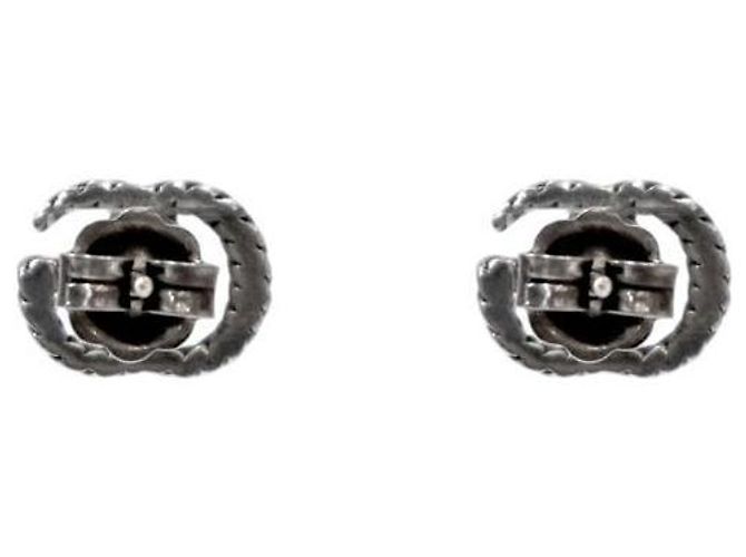 Gucci Orecchini a doppia catena in argento - vista 3