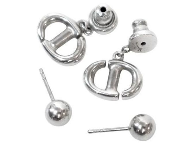 Dior Pendientes CD Silver Navy - vista 4