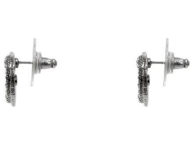 Chanel Zirkonia-Ohrringe Silber - Ansicht 2