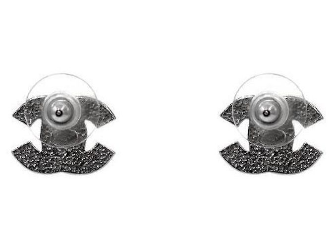 Chanel Zirkonia-Ohrringe Silber - Ansicht 3