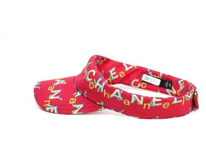 Chanel Sonnenhut aus rosa Nylon - Ansicht 3