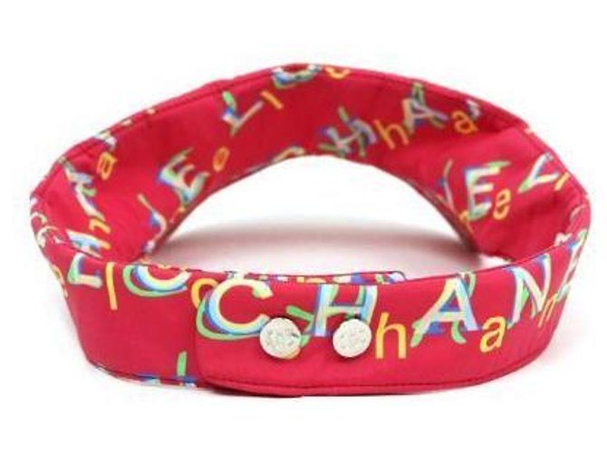 Chanel Sonnenhut aus rosa Nylon - Ansicht 4