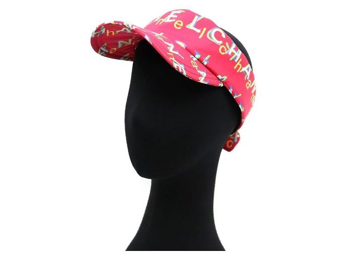 Chanel Sonnenhut aus rosa Nylon - Ansicht 9
