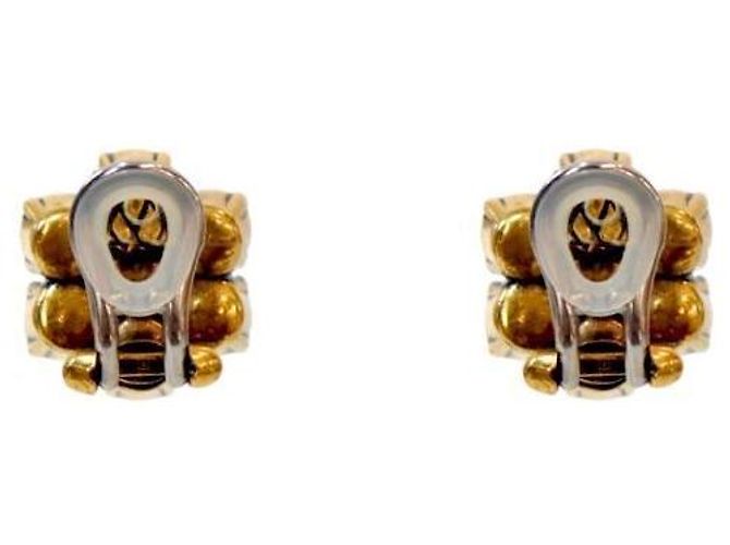 Gucci Brincos Crystal Double Gold - vista 3