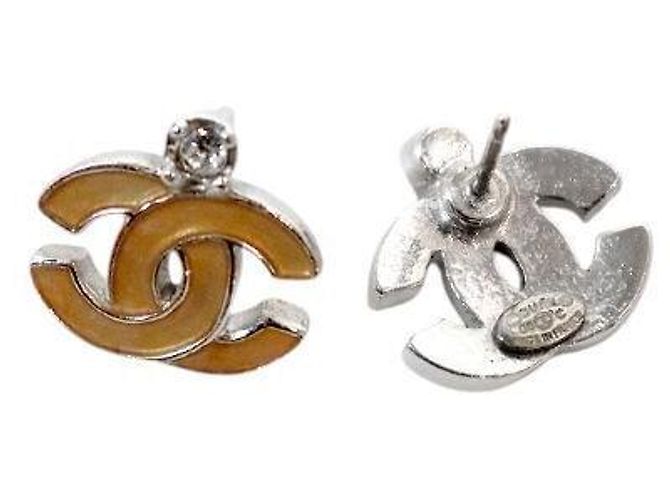 Chanel Pendientes CC Cubic Pink Rosa - vista 4