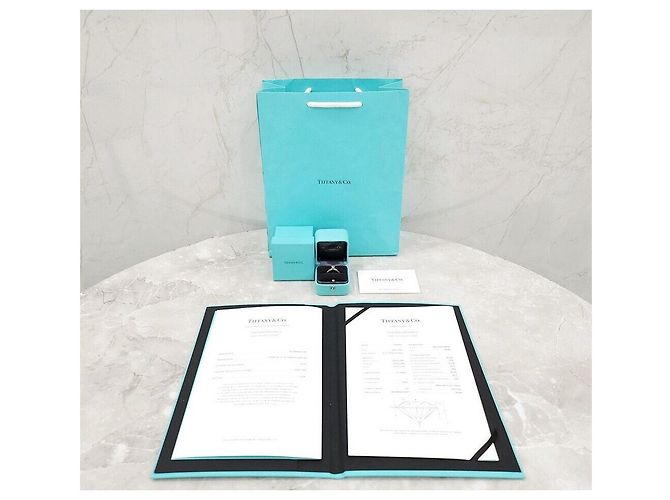 Tiffany & Co Ehering aus Platin und Diamanten Größe Silber - Ansicht 7