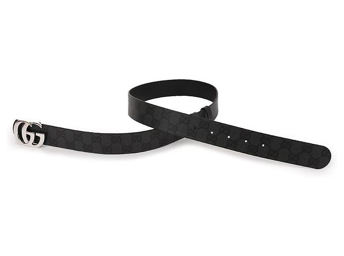Gucci Cintura reversibile Cut GG Nero - vista 5