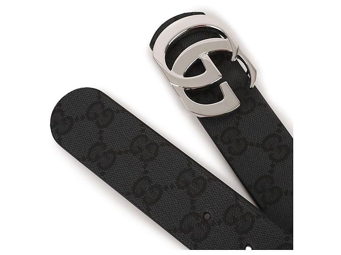 Gucci Cintura reversibile Cut GG Nero - vista 6