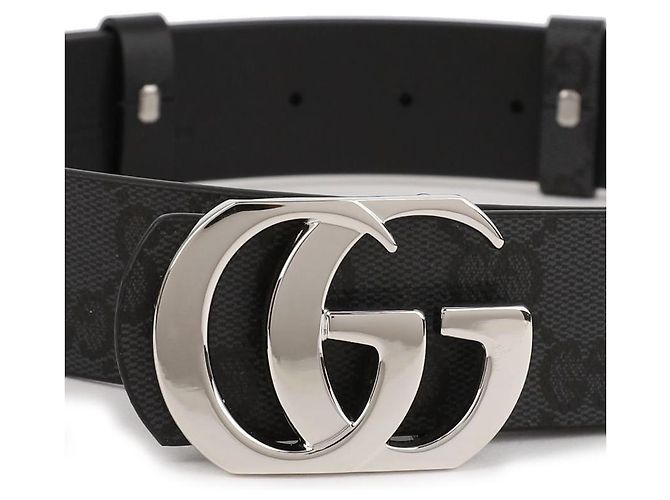 Gucci Cintura reversibile Cut GG Nero - vista 8