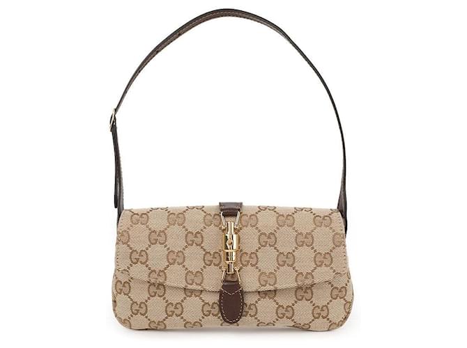 Gucci Borsa a spalla Jackie Small Marrone - vista 3