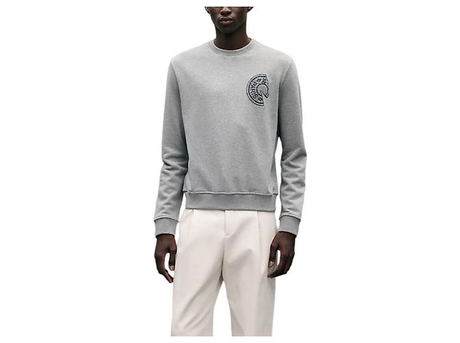 Hermès Crew Neck Long Sleeve Sweater Men Brown - view 2
