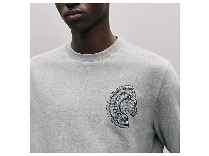 Hermès Crew Neck Long Sleeve Sweater Men Brown - view 4