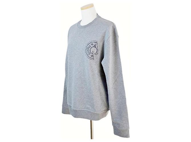 Hermès Crew Neck Long Sleeve Sweater Men Brown - view 7