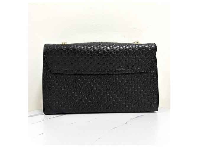 Gucci Borsa a tracolla Micro Gima Emily Chain Nera - vista 4