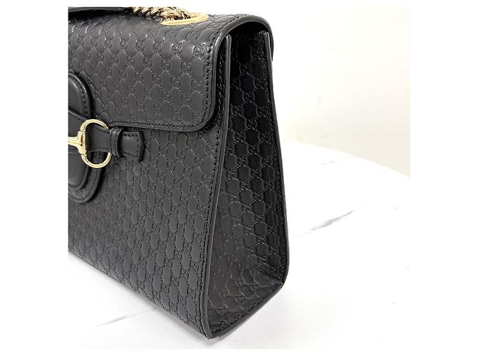 Gucci Borsa a tracolla Micro Gima Emily Chain Nera - vista 6