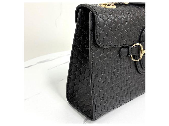 Gucci Borsa a tracolla Micro Gima Emily Chain Nera - vista 7