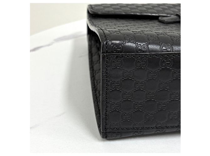 Gucci Borsa a tracolla Micro Gima Emily Chain Nera - vista 9