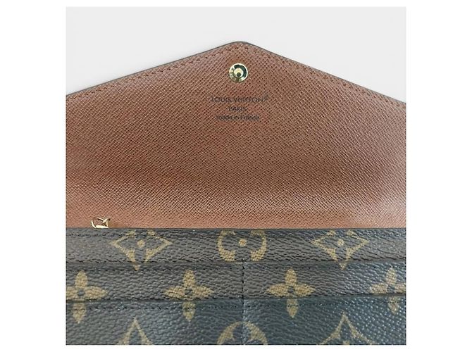 Louis Vuitton Sarah Wallet Carteira Longa Marrom - vista 4