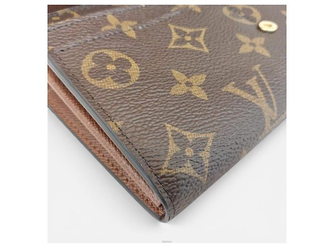 Louis Vuitton Sarah Wallet Carteira Longa Marrom - vista 7