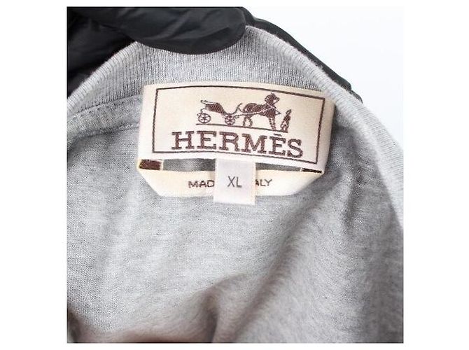 Hermès T-shirt Extra Equestrian Leather Patch XL Noir - vue 6