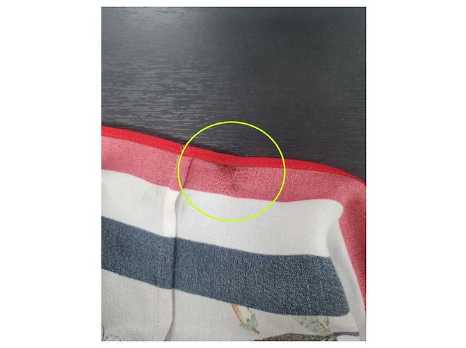 Burberry Blusa de cuello con lazada a rayas florales US Castaño - vista 10