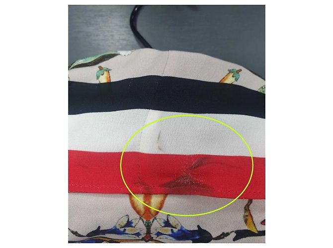 Burberry Blusa de cuello con lazada a rayas florales US Castaño - vista 9
