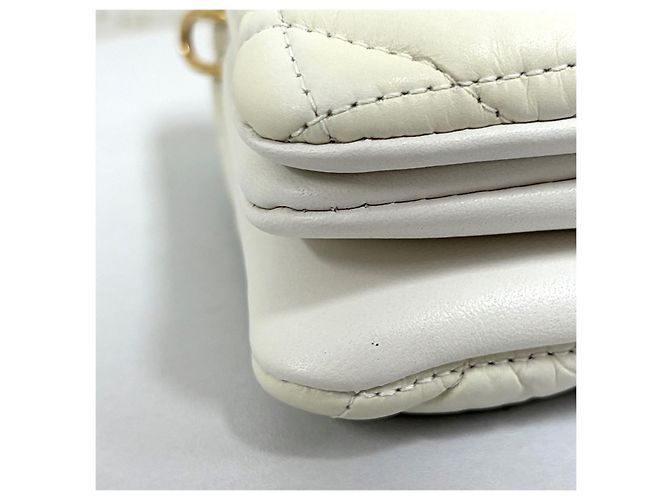 Dior Cannage Mini Crossbody-Tasche Weiß - Ansicht 10