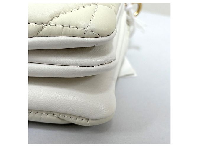 Dior Cannage Mini Crossbody-Tasche Weiß - Ansicht 11