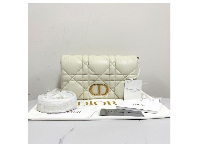 Dior Cannage Mini Crossbody-Tasche Weiß - Ansicht 6