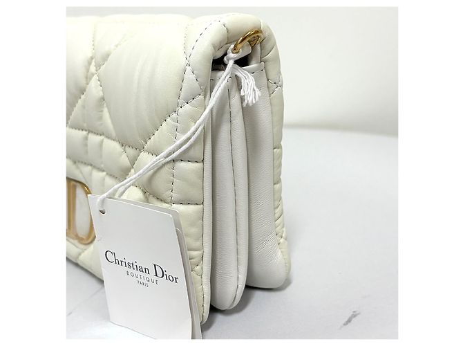 Dior Cannage Mini Crossbody-Tasche Weiß - Ansicht 7