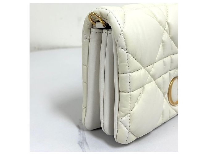 Dior Cannage Mini Crossbody-Tasche Weiß - Ansicht 8