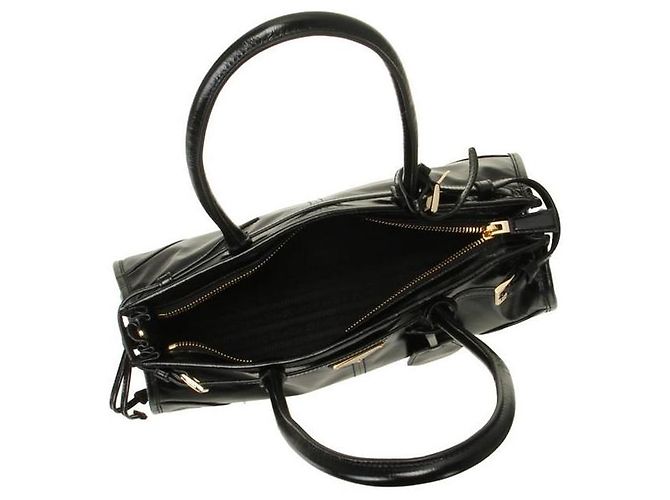 Prada Borsa Bonnie Medium in pelle Nera Nero - vista 4